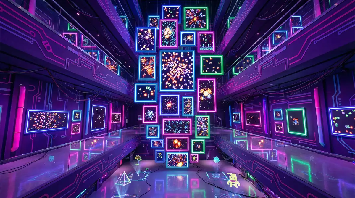 弹幕画廊 里番 主题像素艺术作品